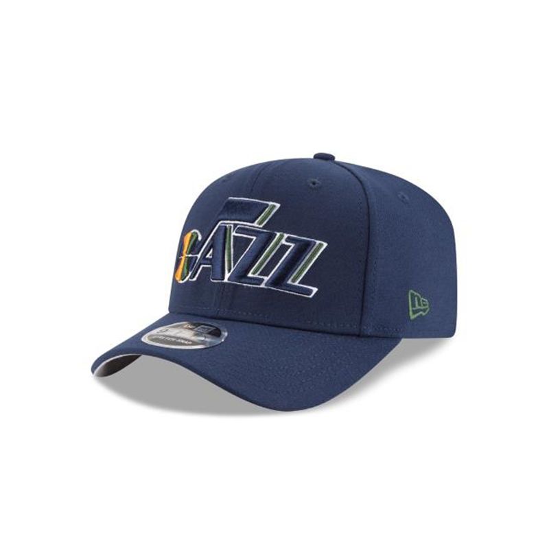 NBA Utah Jazz Otc Stretch Snap 9Fifty Snapback (AZK2487) - Blue New Era Caps